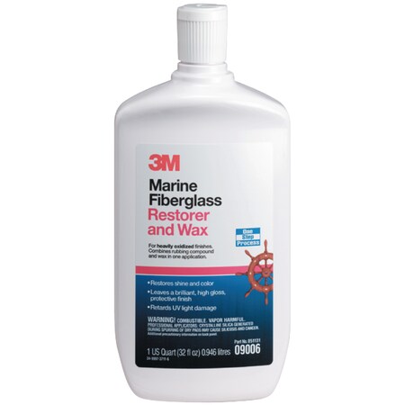 3M Marine Liquid Fiberglass Restorer and Wax, 32 oz. 09006